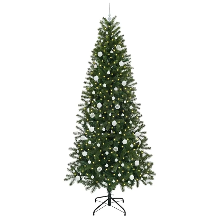 Sapin de Noël artificiel avec 300 LED Vert 240 cm PE et PVC - 3
