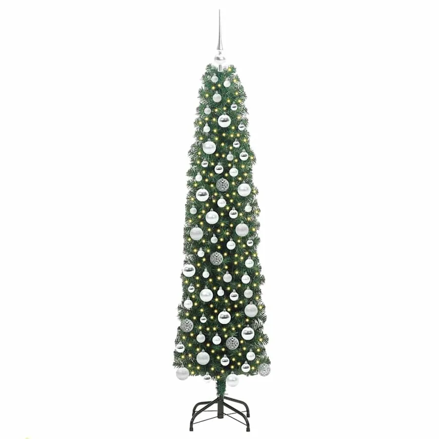 Sapin de Noël artificiel Vert 180 cm PVC et acier et plastique - 3