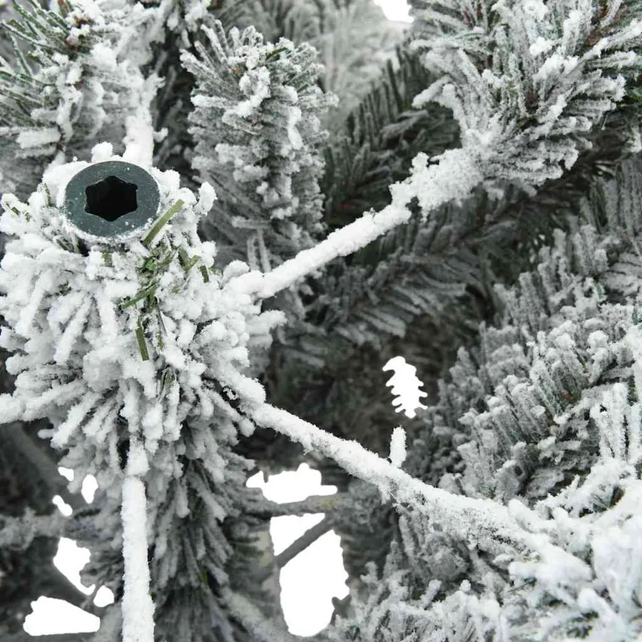 Sapin de Noël Artificiel à Branches Articulées Blanc 210 cm - 13