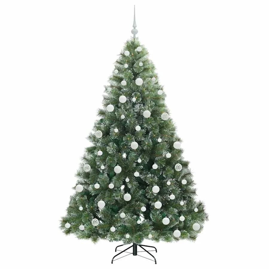 Sapin de Noël artificiel avec 300 LED Vert 180 cm PE et PVC - 4