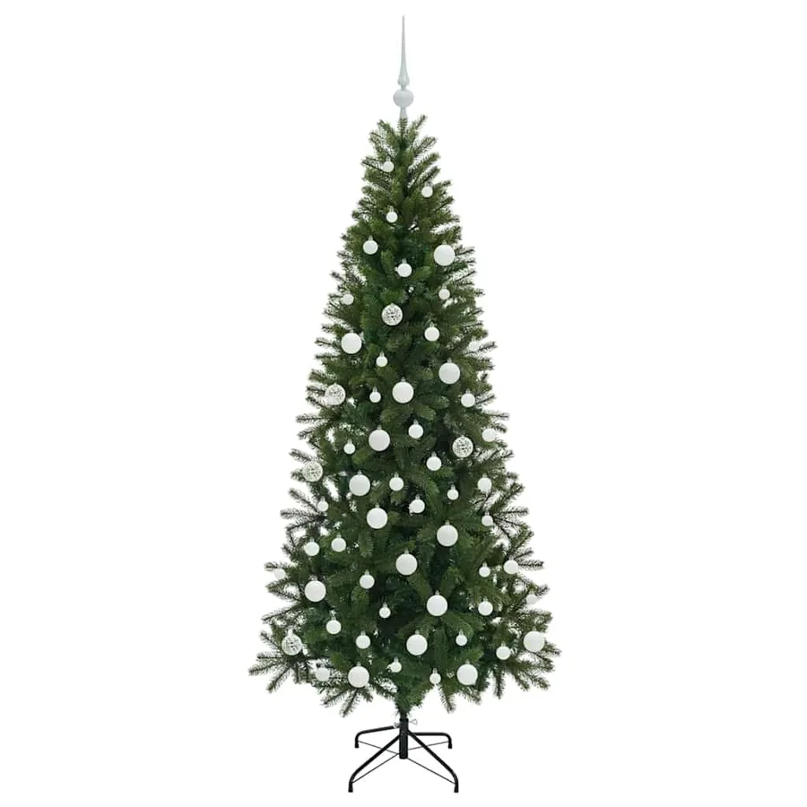 Sapin de Noël artificiel avec 300 LED Vert 180 cm PE et PVC - 4