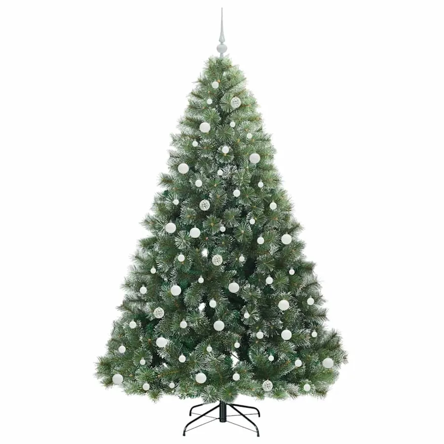Sapin de Noël artificiel avec 300 LED Vert 210 cm PE et PVC - 4