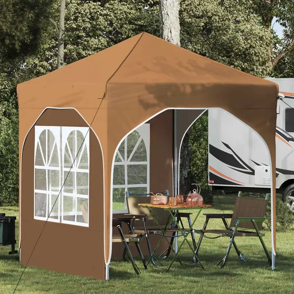 Tente de fête pop-up 192 x 192 x 245 cm Beige