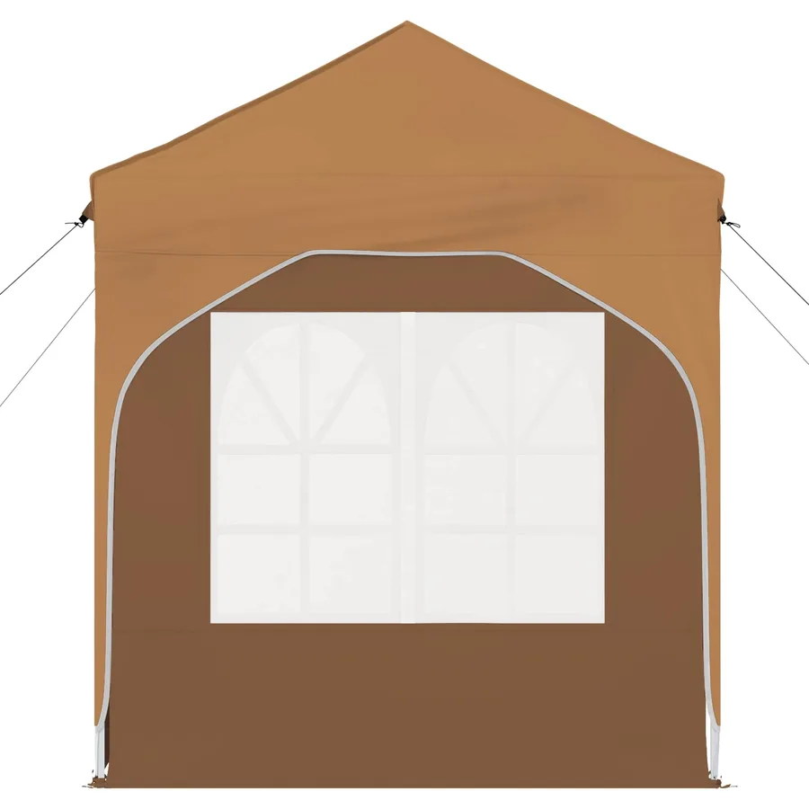 Tente de fête pop-up 192 x 192 x 245 cm Beige - 7