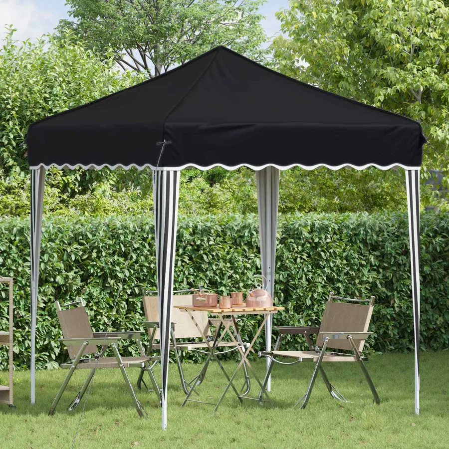 Tente de fête pop-up 195 x 195 x 245 cm Anthracite Tissu Oxford - 3