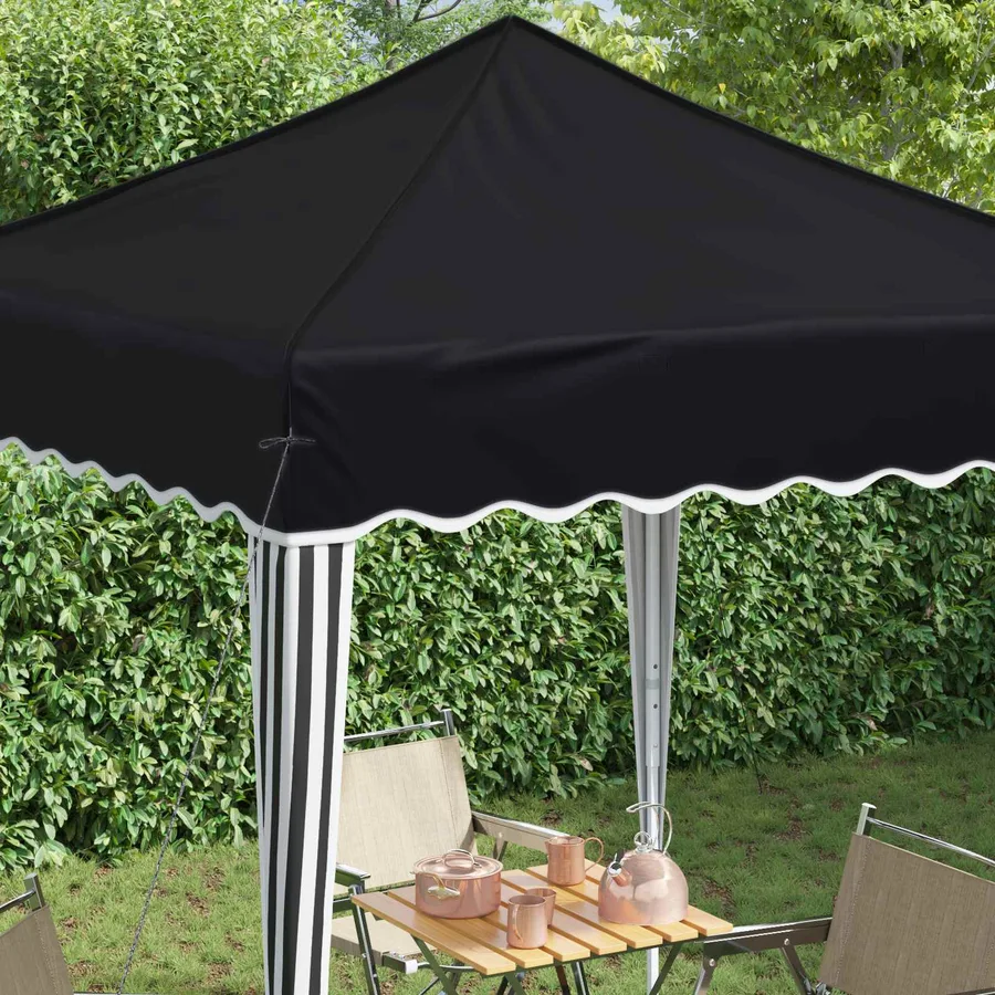 Tente de fête pop-up 195 x 195 x 245 cm Anthracite Tissu Oxford - 4