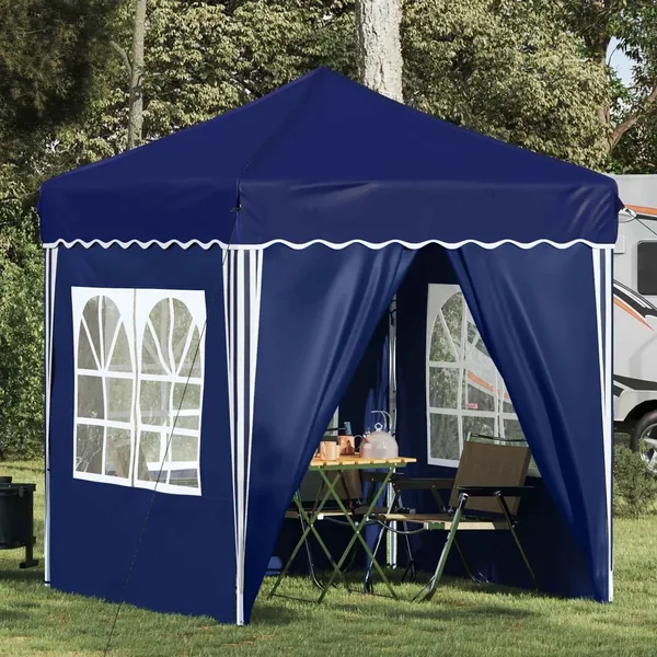 Tente de fête pop-up 195 x 195 x 245 cm Bleu Tissu Oxford