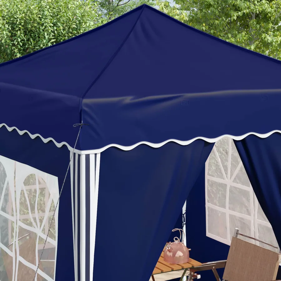 Tente de fête pop-up 195 x 195 x 245 cm Bleu Tissu Oxford - 4