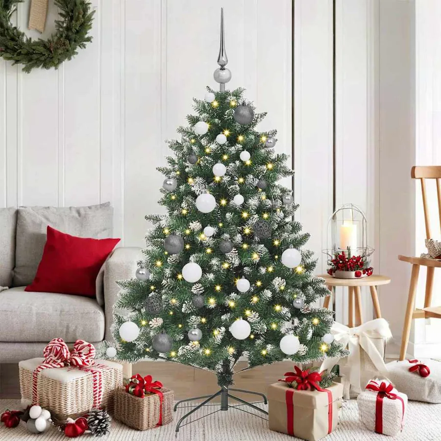 Sapin de Noël artificiel Vert 120 cm PVC, plastique et acier