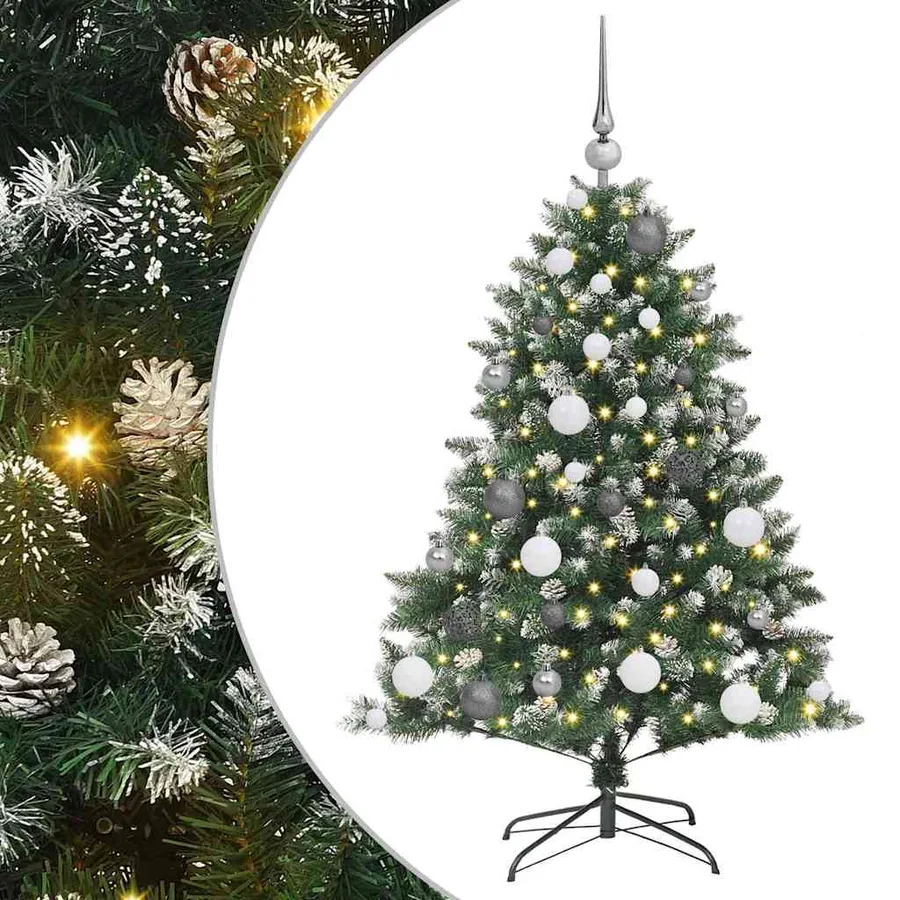 Sapin de Noël artificiel Vert 120 cm PVC, plastique et acier - 2