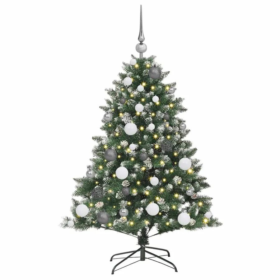 Sapin de Noël artificiel Vert 120 cm PVC, plastique et acier - 3