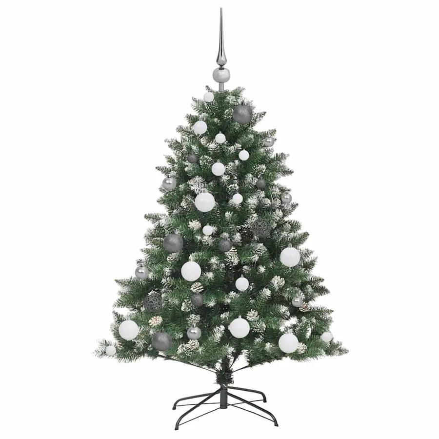 Sapin de Noël artificiel Vert 120 cm PVC, plastique et acier - 4