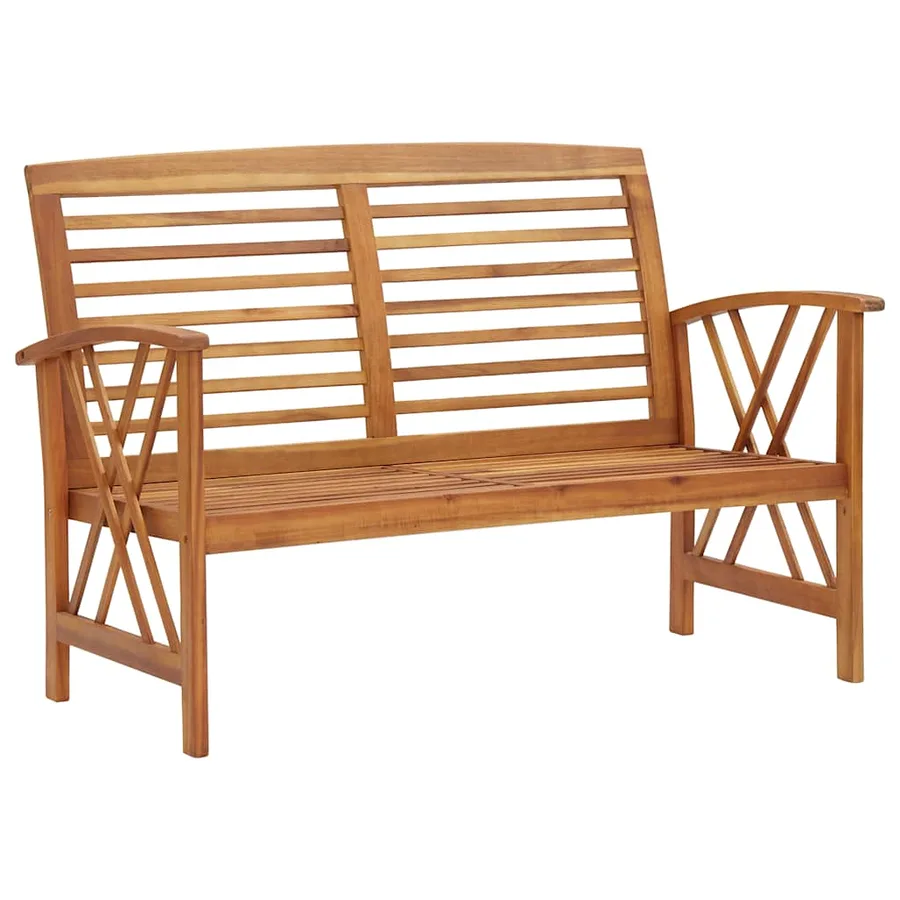 Salon de jardin 2 pcs Bois d'acacia solide - 4