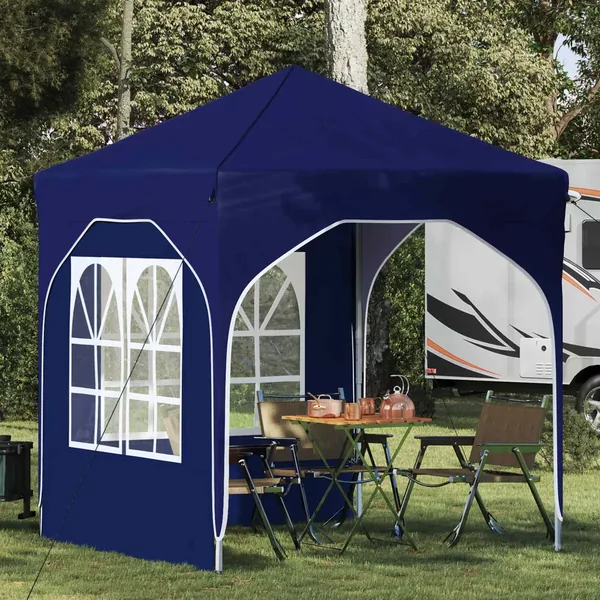 Tente de fête pop-up 192 x 192 x 245 cm Bleu