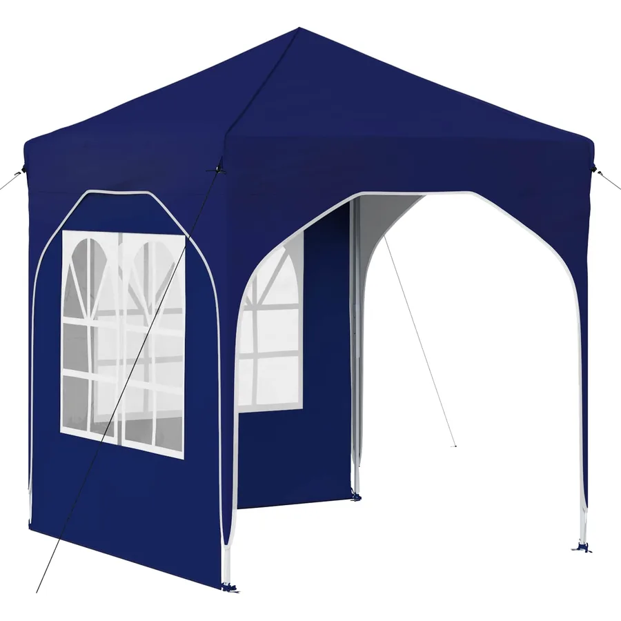 Tente de fête pop-up 192 x 192 x 245 cm Bleu - 2