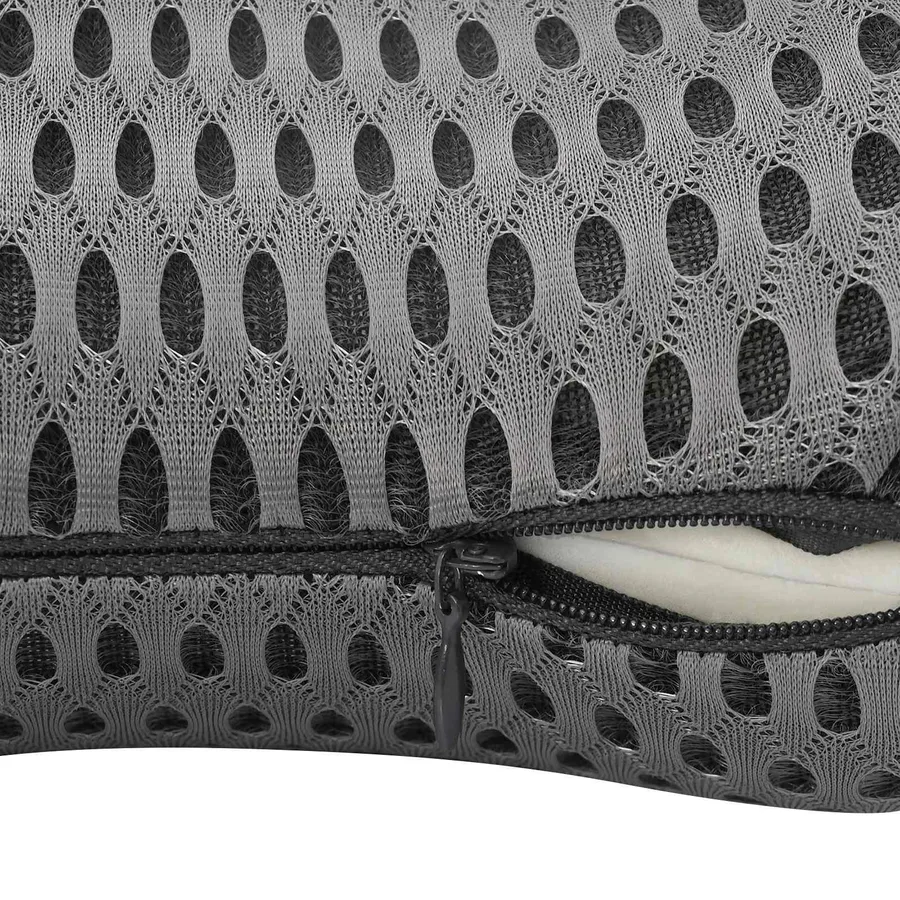 Coussin cervical Gris Mousse à mémoire de forme 31 x 22 x 13 cm - 9