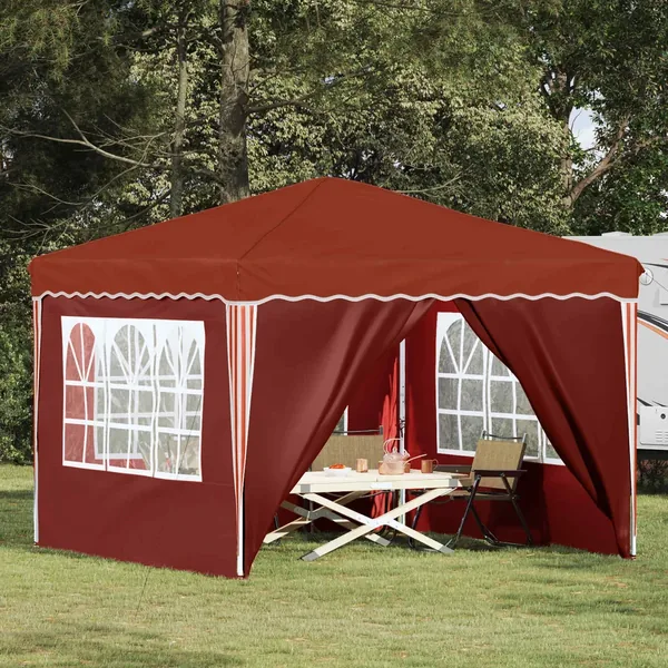 Tente de fête pop-up 288 x 288 x 245 cm Terre cuite