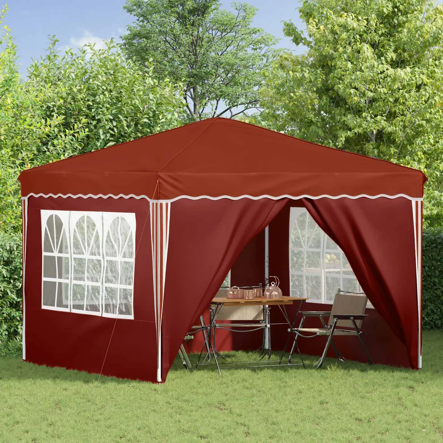 Tente de fête pop-up 288 x 288 x 245 cm Terre cuite - 3
