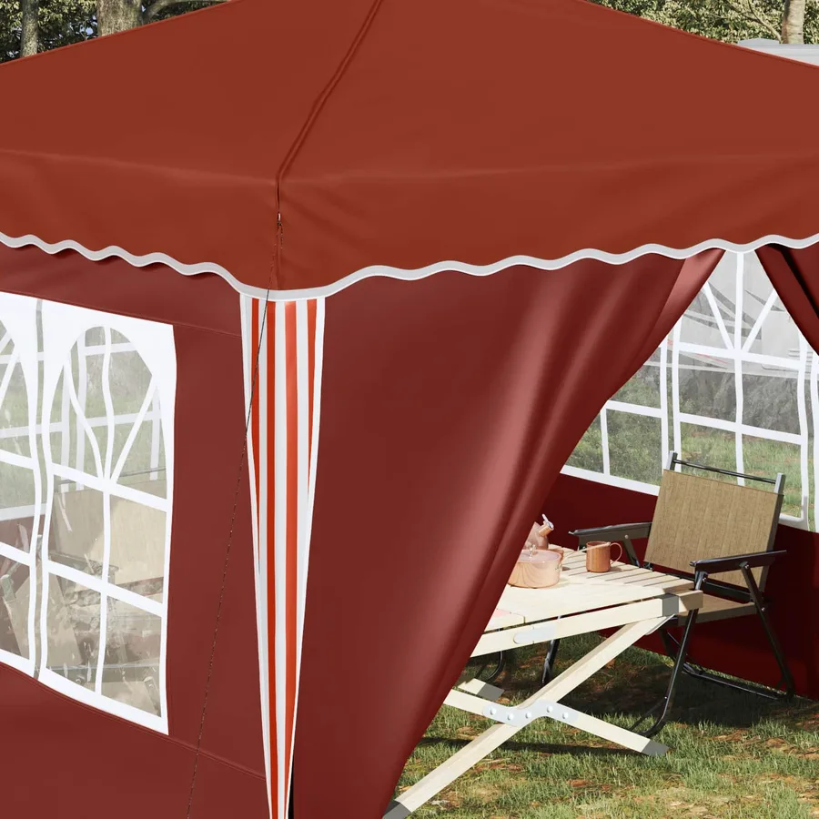 Tente de fête pop-up 288 x 288 x 245 cm Terre cuite - 4