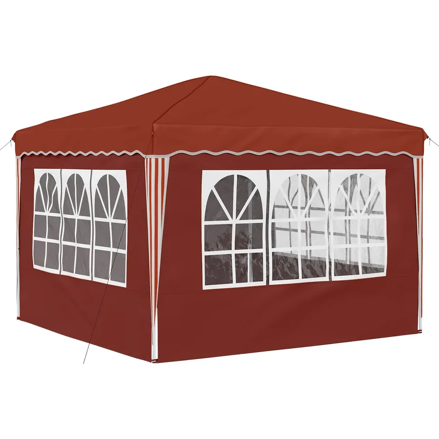Tente de fête pop-up 288 x 288 x 245 cm Terre cuite - 9