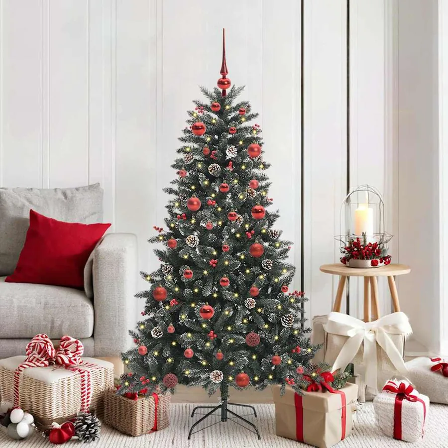 Sapin de Noël artificiel Vert 150 cm PVC, plastique et acier