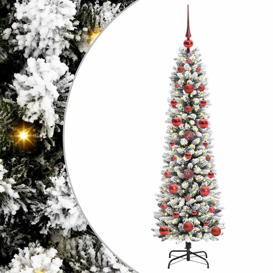 Sapin de Noël artificiel Blanc 120 cm PVC, métal et plastique - 2