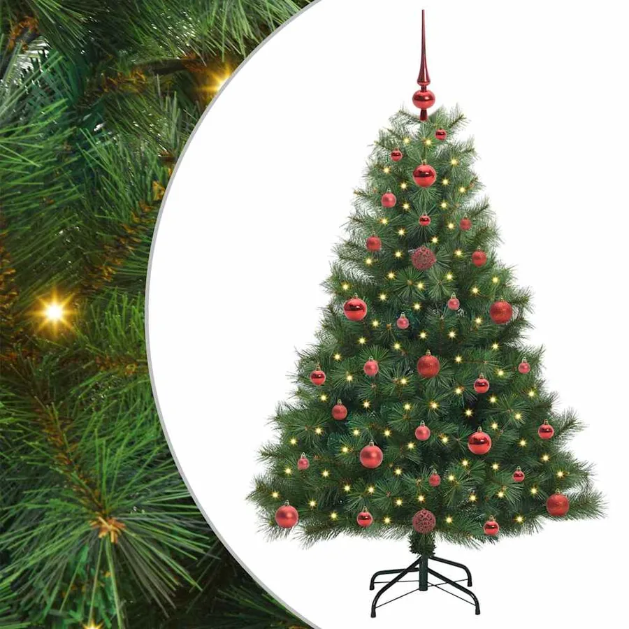 Sapin de Noël artificiel avec 150 LED Vert 120 cm PE et PVC - 2