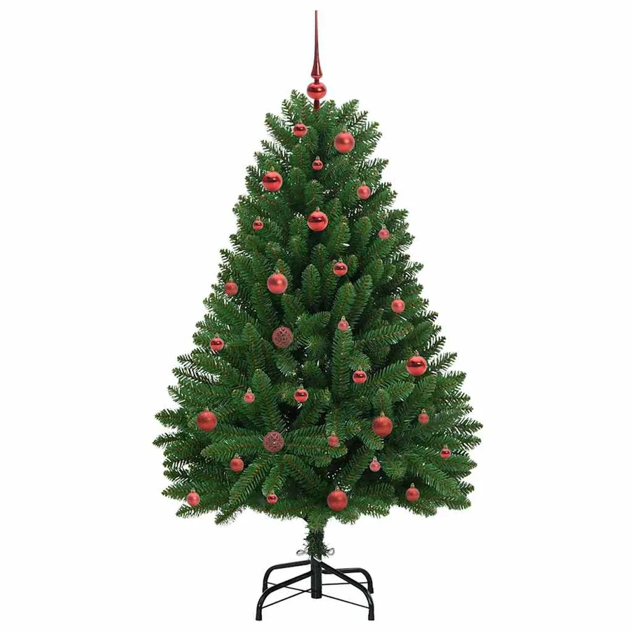 Sapin de Noël artificiel avec 150 LED Vert 150 cm PVC et métal - 4