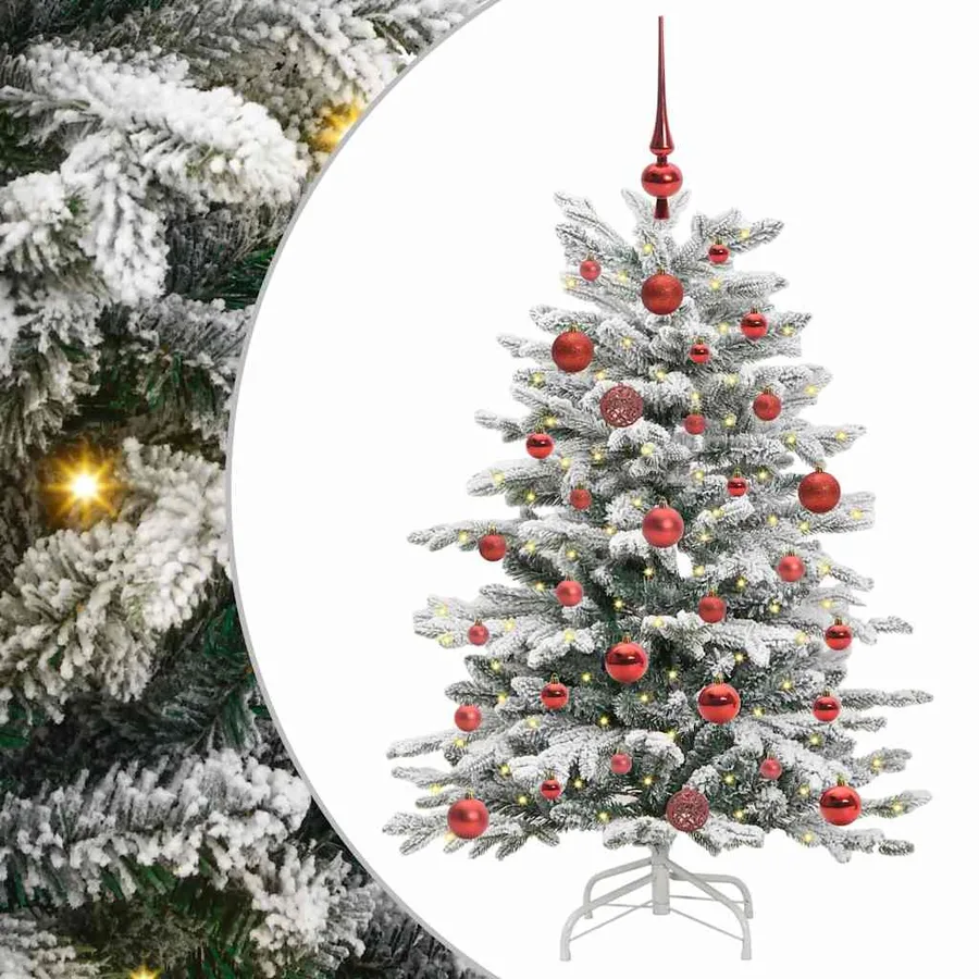 Sapin de Noël Artificiel à Branches Articulées Blanc 120 cm - 2