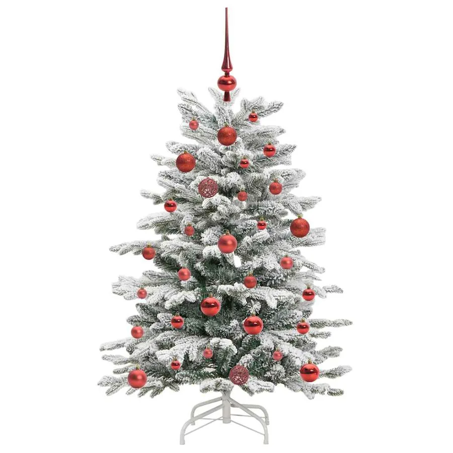 Sapin de Noël Artificiel à Branches Articulées Blanc 120 cm - 4