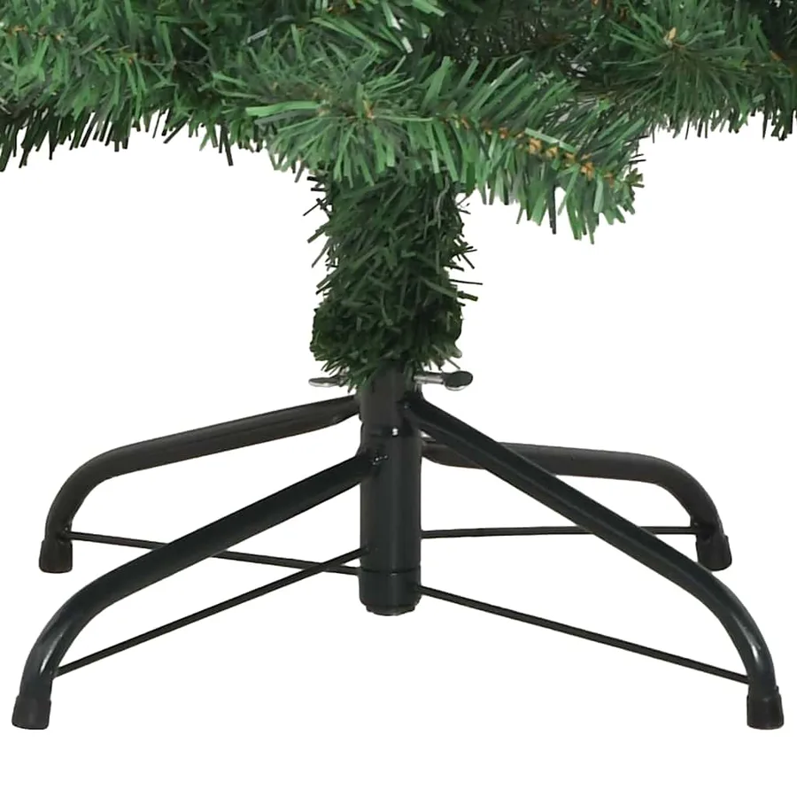 Sapin de Noël avec 150 LED avec support Vert 120 cm PVC - 12