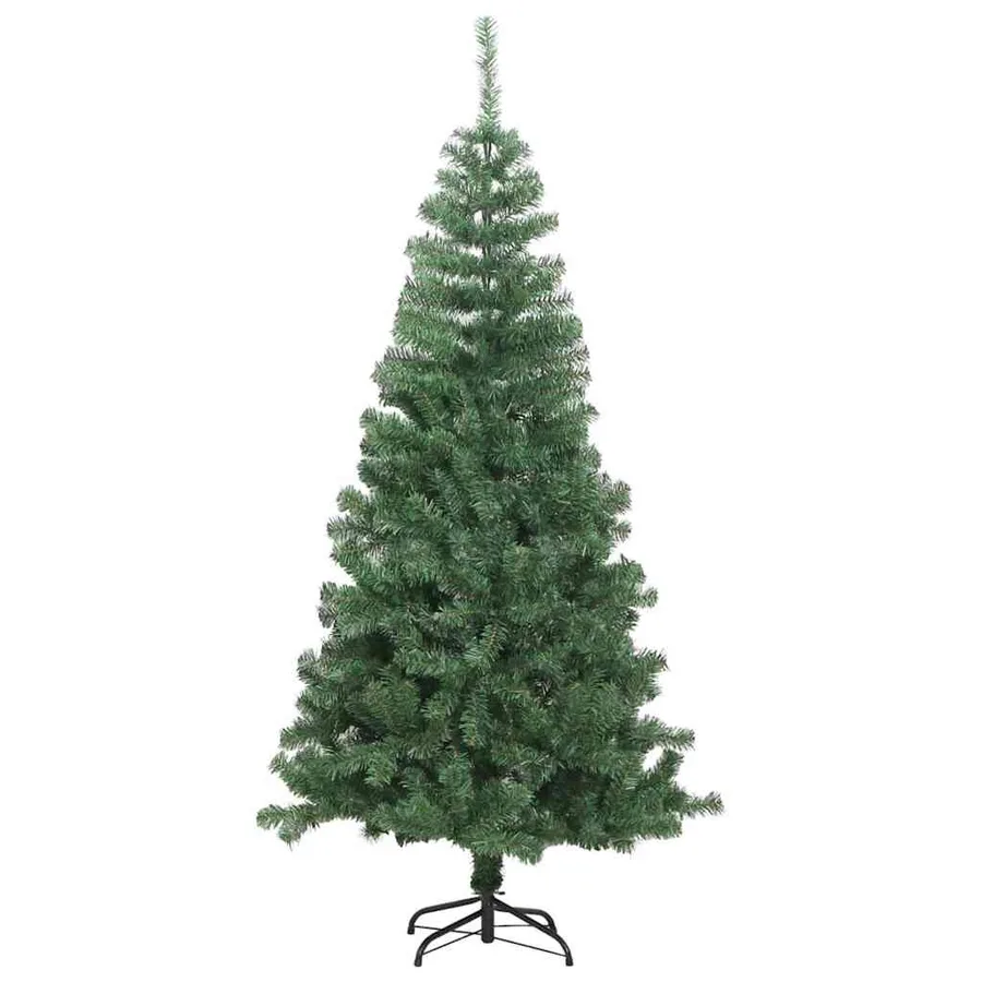 Sapin de Noël avec 150 LED avec support Vert 120 cm PVC - 5