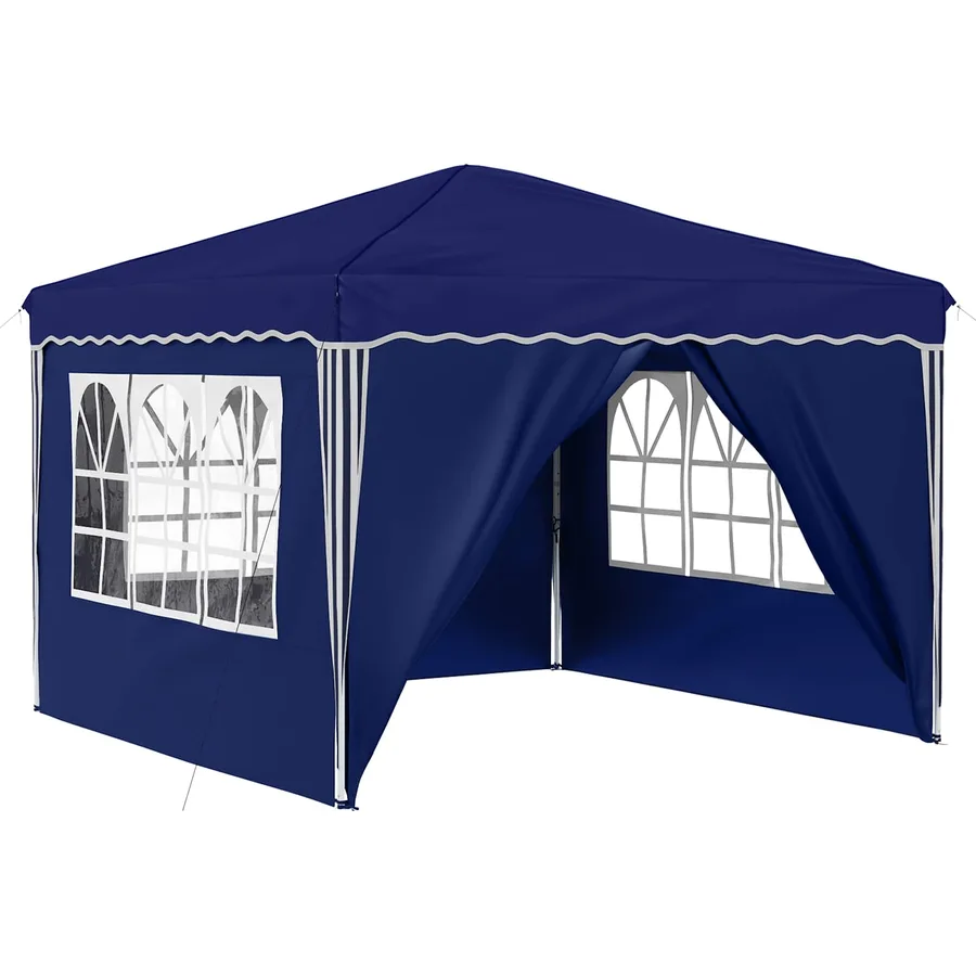 Tente de fête pop-up 288 x 288 x 245 cm Bleu Tissu Oxford - 2