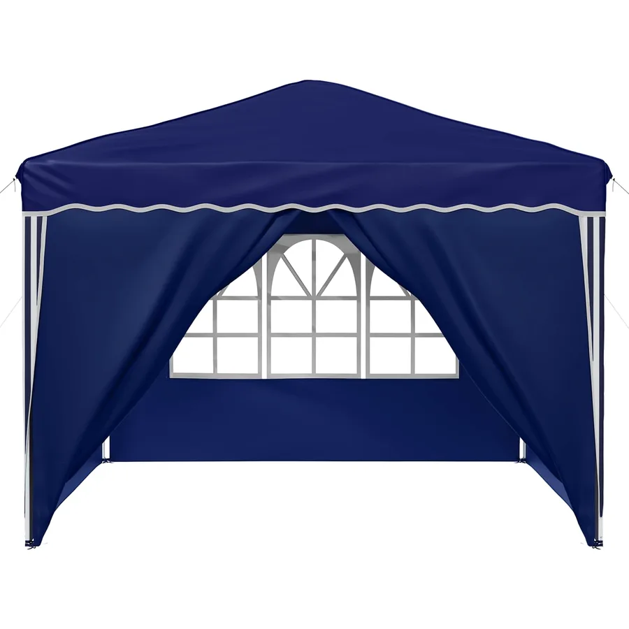 Tente de fête pop-up 288 x 288 x 245 cm Bleu Tissu Oxford - 7