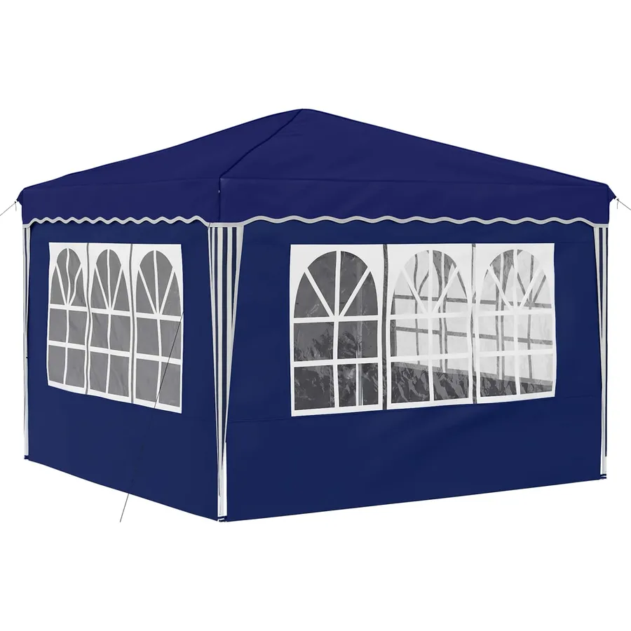 Tente de fête pop-up 288 x 288 x 245 cm Bleu Tissu Oxford - 9