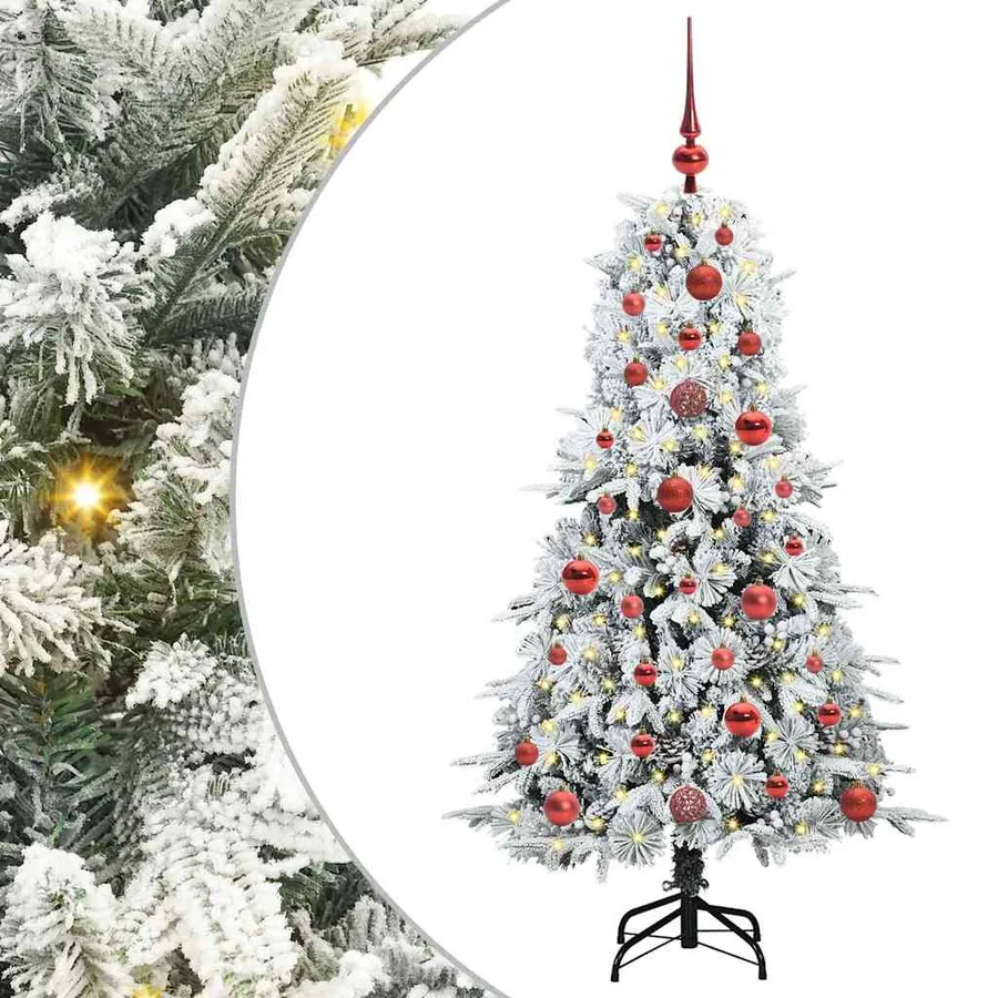 Sapin de Noël Artificiel à Branches Articulées Blanc 120 cm - 2