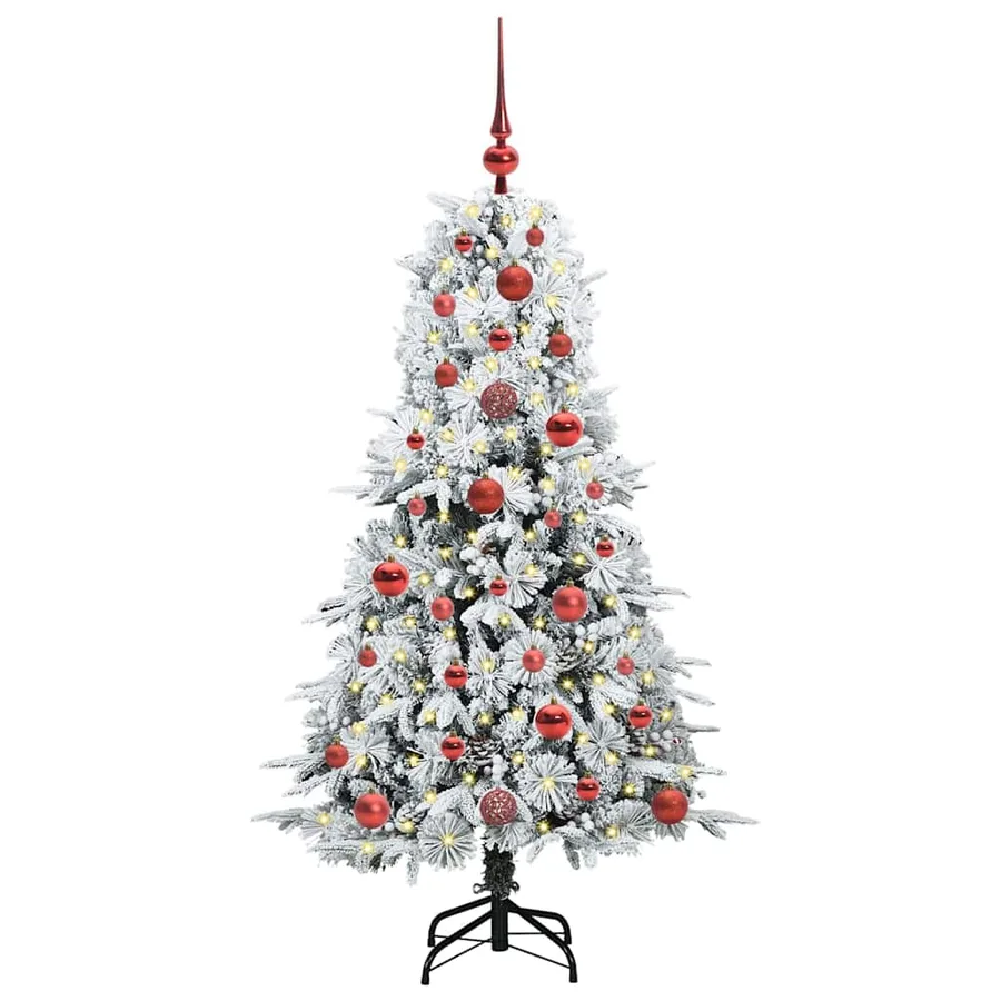 Sapin de Noël Artificiel à Branches Articulées Blanc 120 cm - 3
