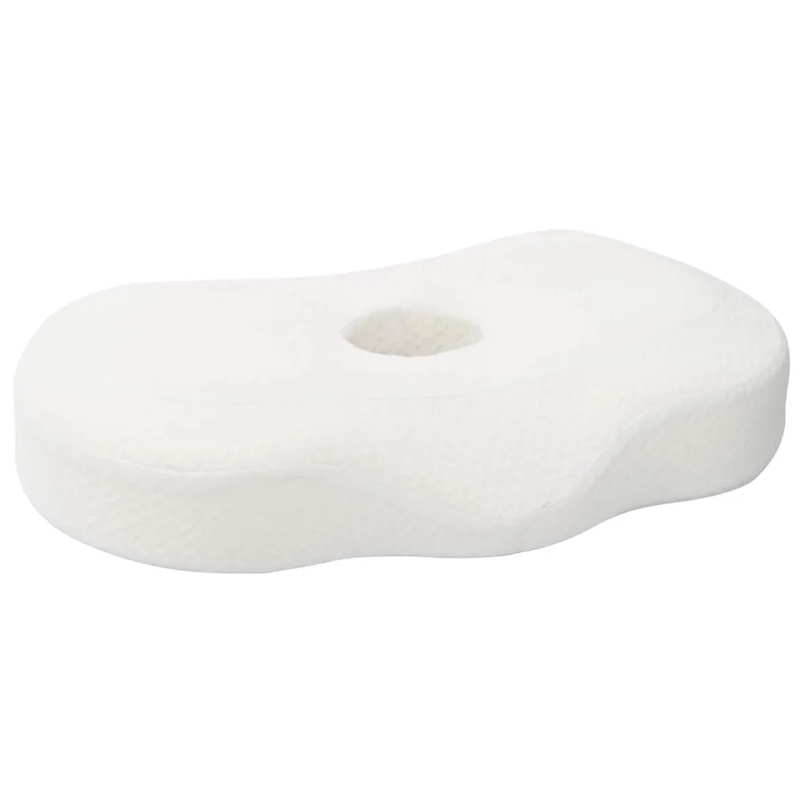 Coussin pour le cou Couleur unie Blanc 53 x 35 x 11 cm - 3