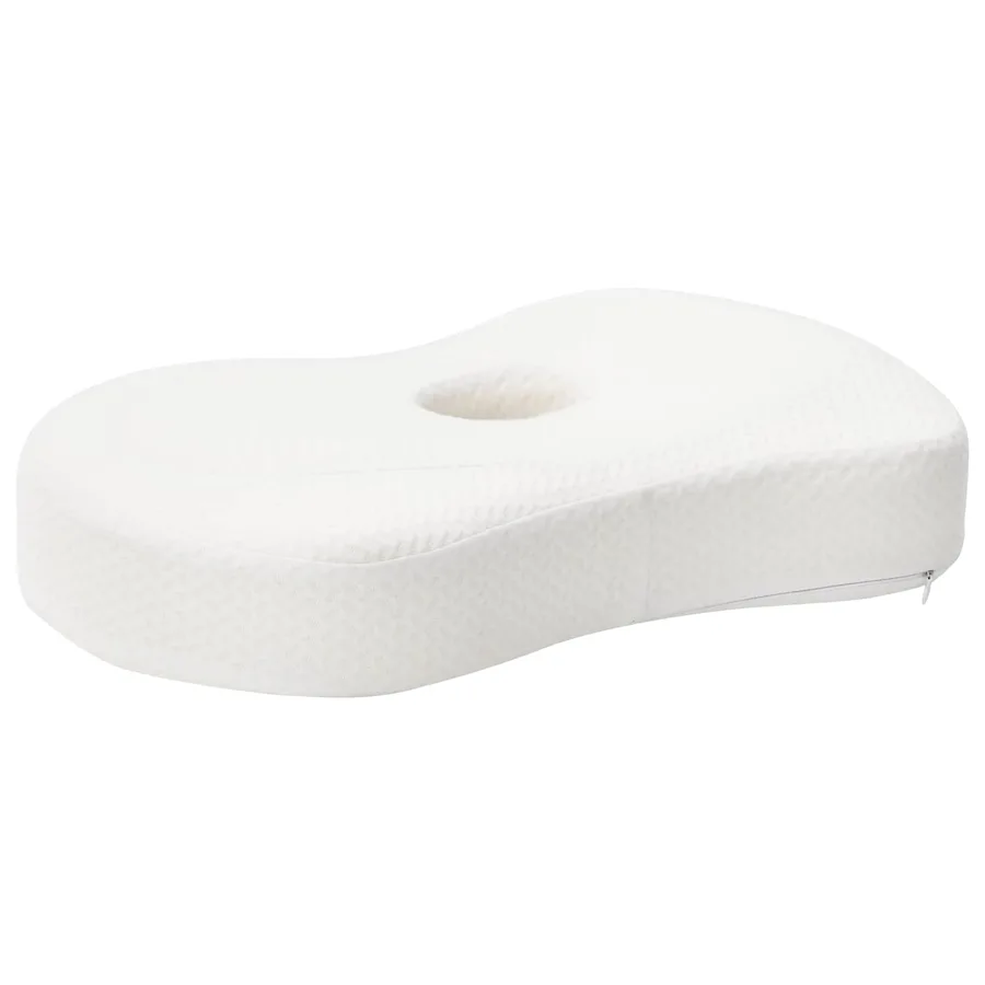 Coussin pour le cou Couleur unie Blanc 53 x 35 x 11 cm - 7