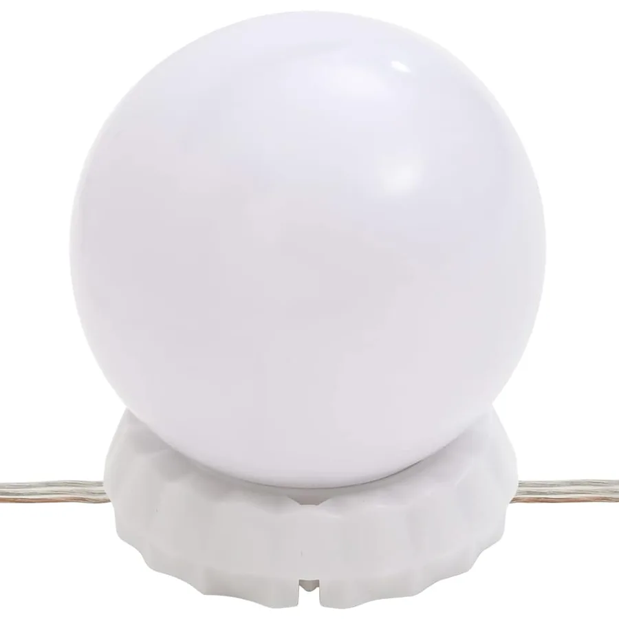 Miroir mural avec lampes LED Rond Verre - 12