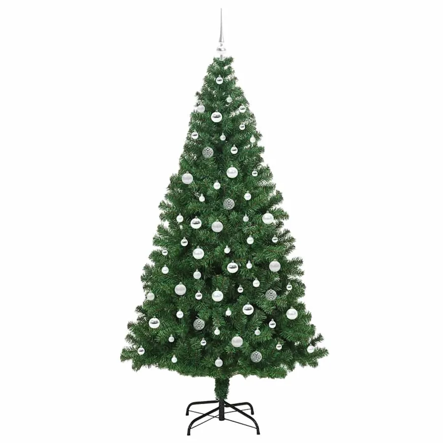 Sapin de Noël artificiel Vert 210 cm PVC, Acier et Plastique - 4