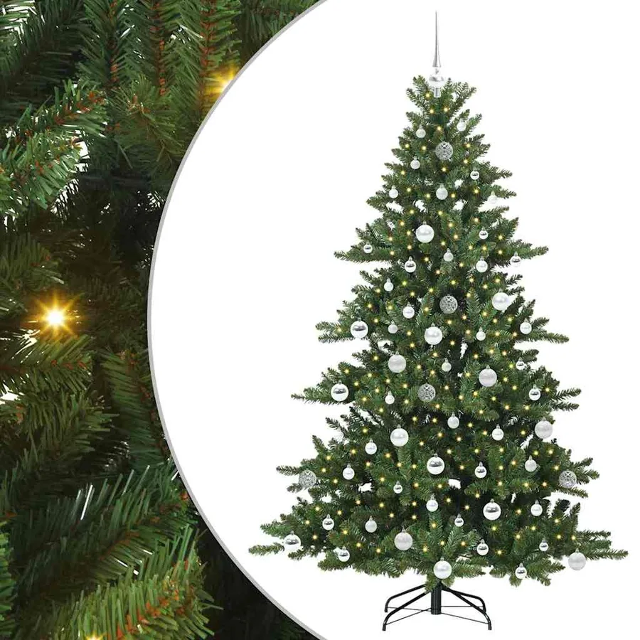 Sapin de Noël Artificiel à Branches Articulées Vert 180 cm - 2