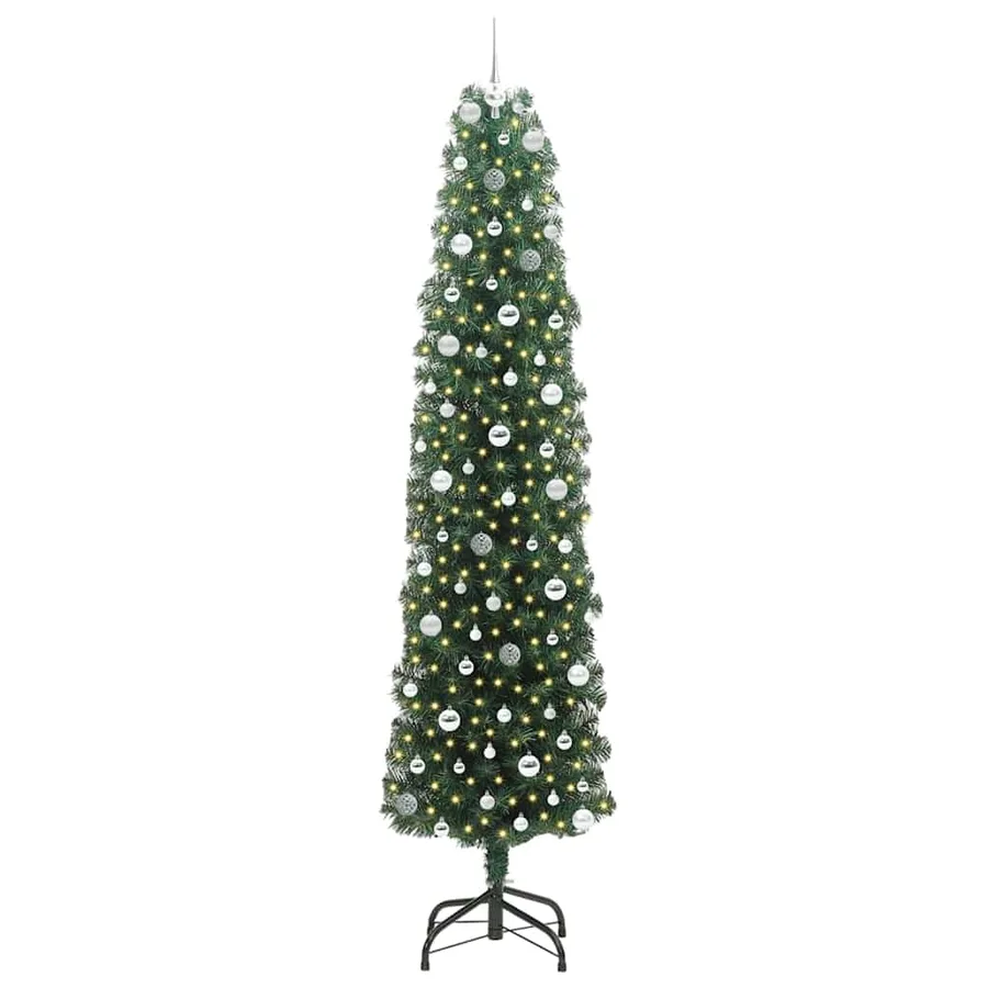 Sapin de Noël artificiel Vert 240 cm PVC et acier et plastique - 3