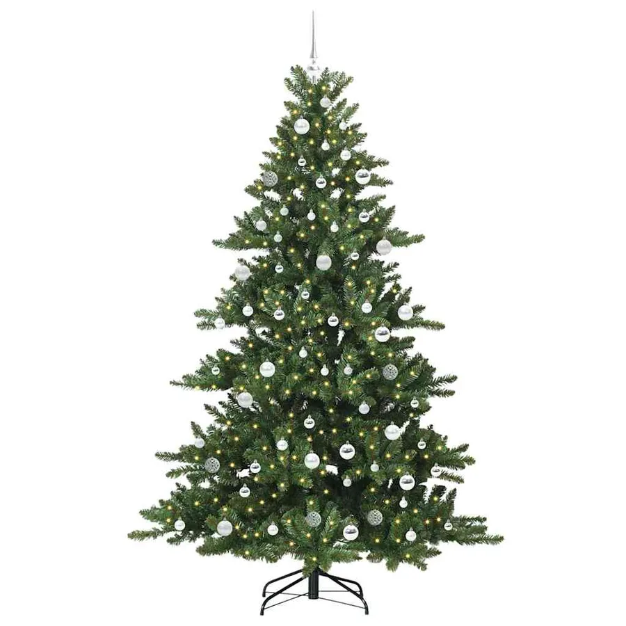 Sapin de Noël Artificiel à Branches Articulées Vert 210 cm - 3