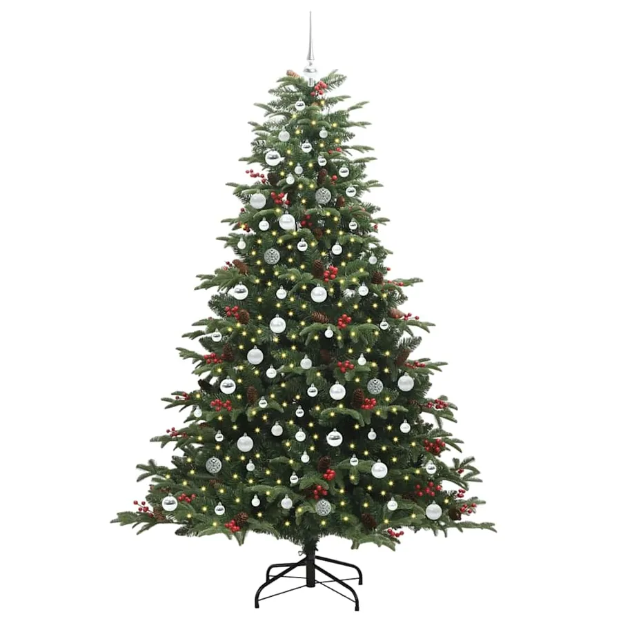 Sapin de Noël artificiel Vert 210 cm PVC, métal et plastique - 3