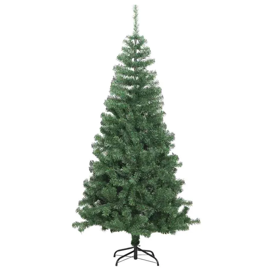 Sapin de Noël avec 300 LED avec support Vert 240 cm PVC - 4
