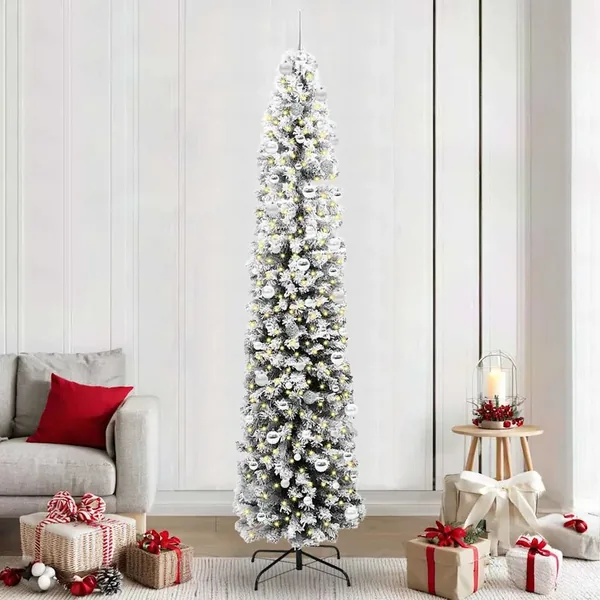 Sapin de Noël artificiel Vert 240 cm PVC et acier et plastique
