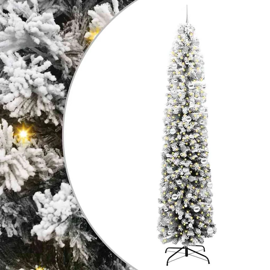 Sapin de Noël artificiel Vert 240 cm PVC et acier et plastique - 2