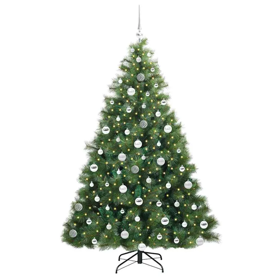 Sapin de Noël artificiel avec 300 LED Vert 180 cm PE et PVC - 3