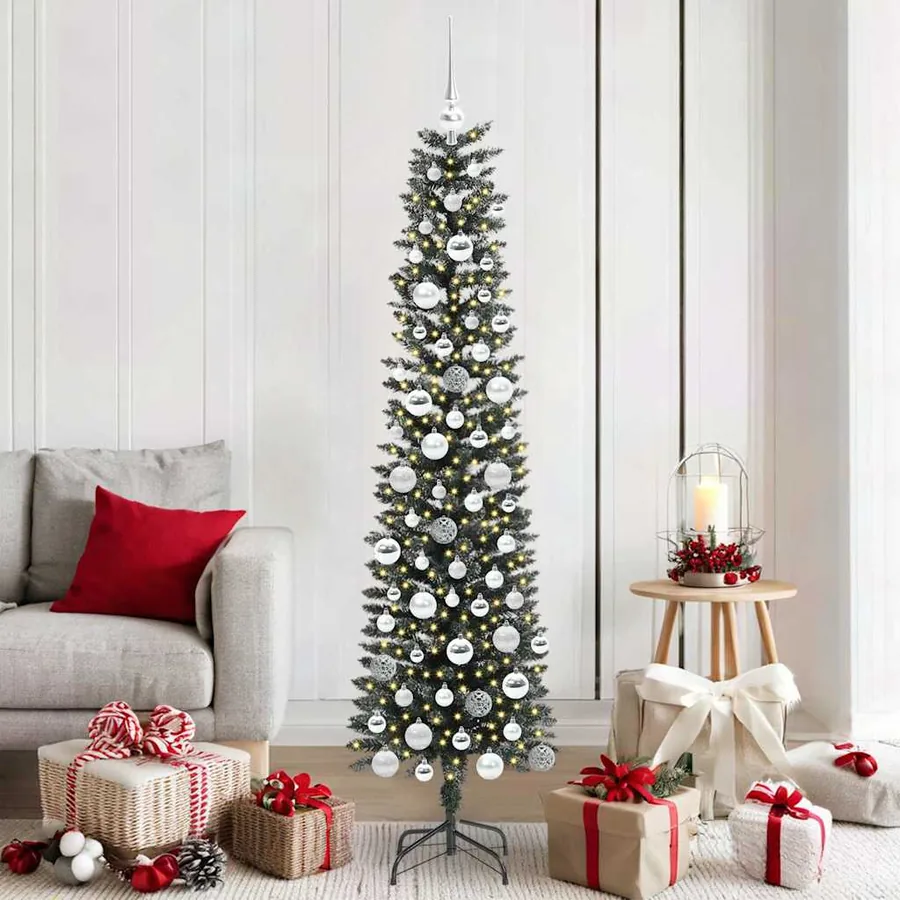 Sapin de Noël artificiel Vert 180 cm PVC, plastique et acier